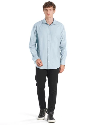 Aurus - Camisa M/Longa Regular Azul - AURUS