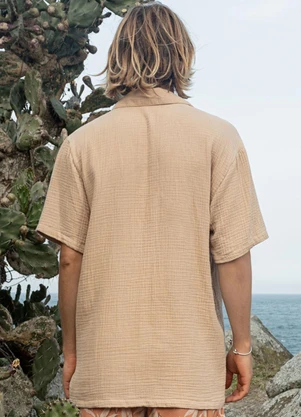 The Philippines - Camisa Manga Curta Marrom - THE PHILIPPINES