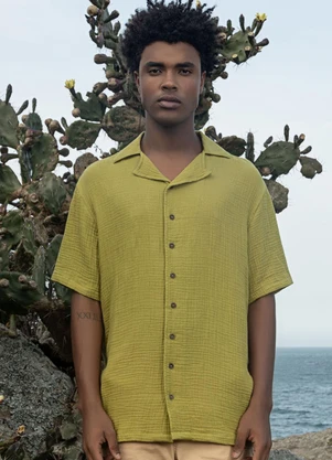 The Philippines - Camisa Manga Curta Verde - THE PHILIPPINES