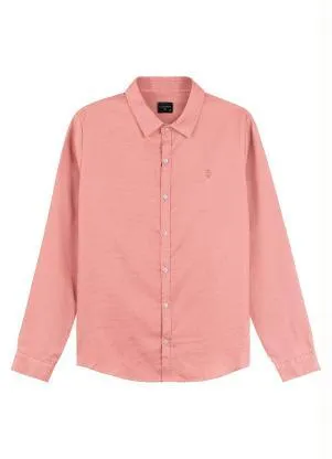 Diametro - Camisa Manga Longa Fio Tinto Rosa - DIAMETRO