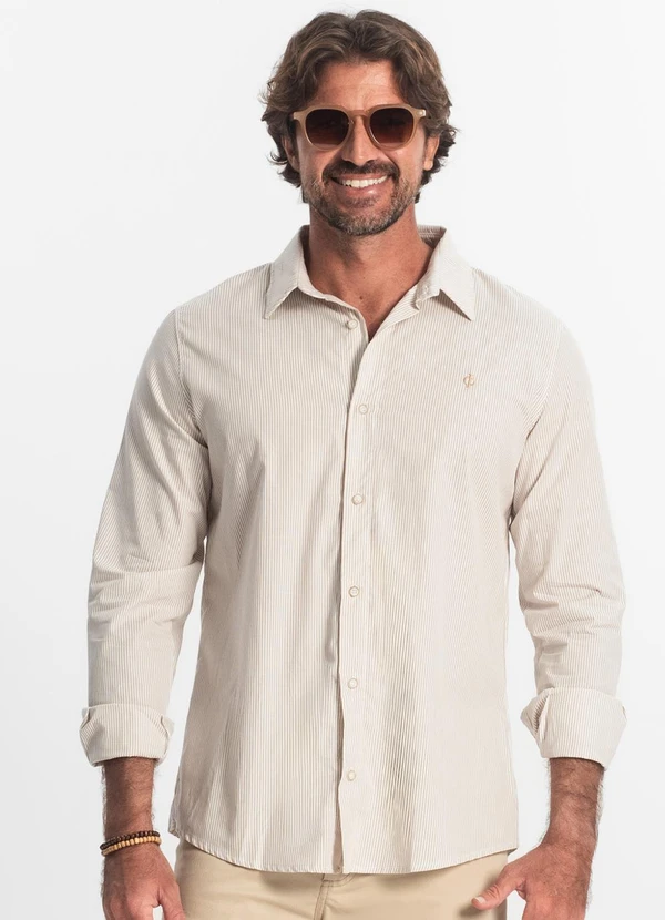 Diametro - Camisa Manga Longa Marrom