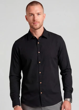 Diametro - Camisa Manga Longa Preto - DIAMETRO