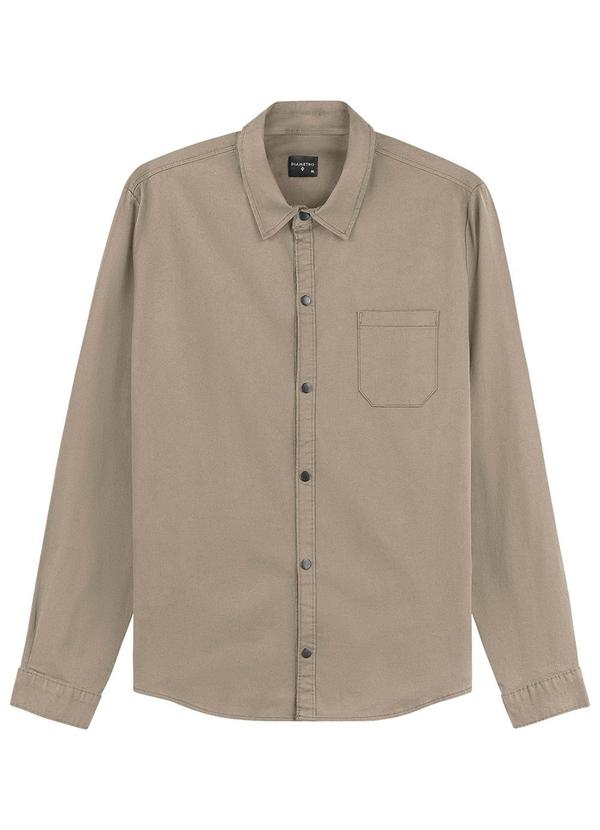 Diametro - Camisa Manga Longa Sarja Marrom