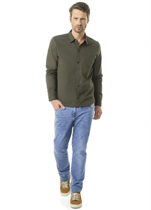 Diametro - Camisa Manga Longa Sarja Verde 3