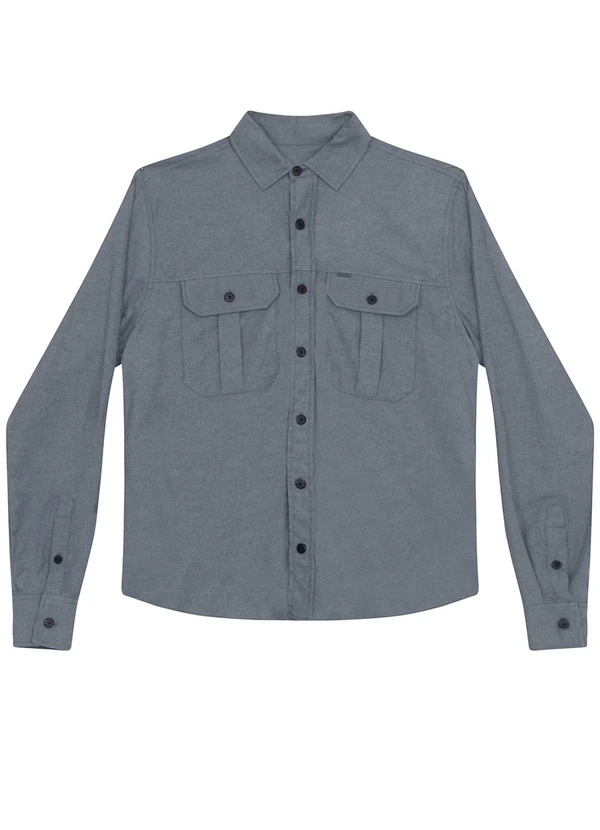 Aurus - Camisa Manga Longa Shaket Azul