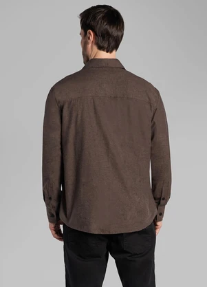 Aurus - Camisa Manga Longa Shaket Marrom - AURUS