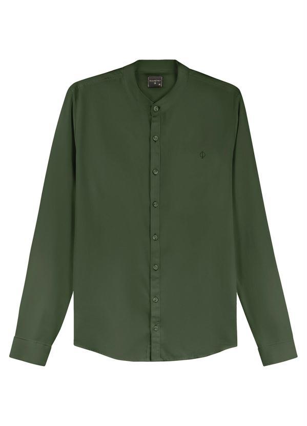 Diametro - Camisa Manga Longa Tricoline Maquinetado Verde