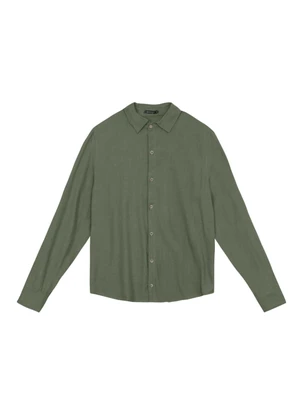 Essendi - Camisa Masculina em Linho Verde - ESSENDI