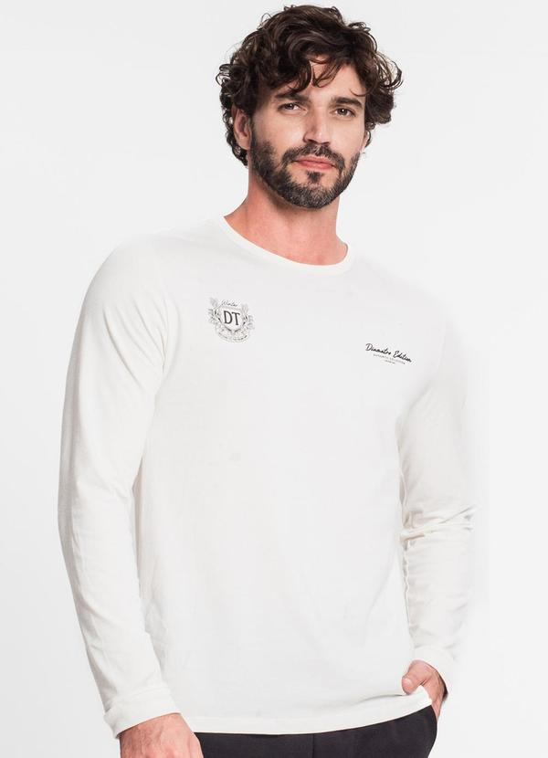 Diametro - Camisa Masculina Manga Longa Bege