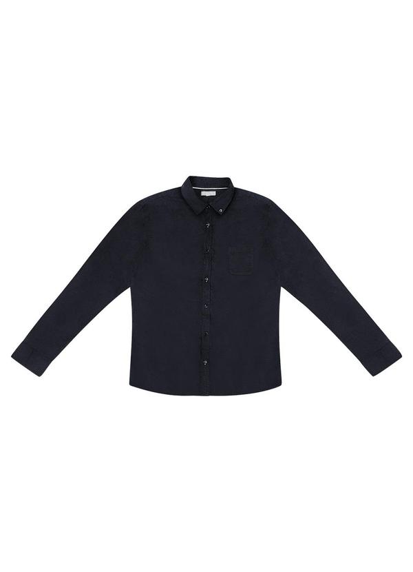 Diametro - Camisa Masculina Manga Longa Preto