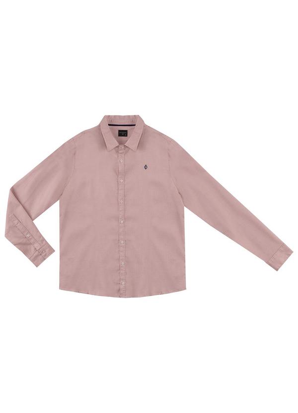 Diametro - Camisa Masculina Manga Longa Rosa