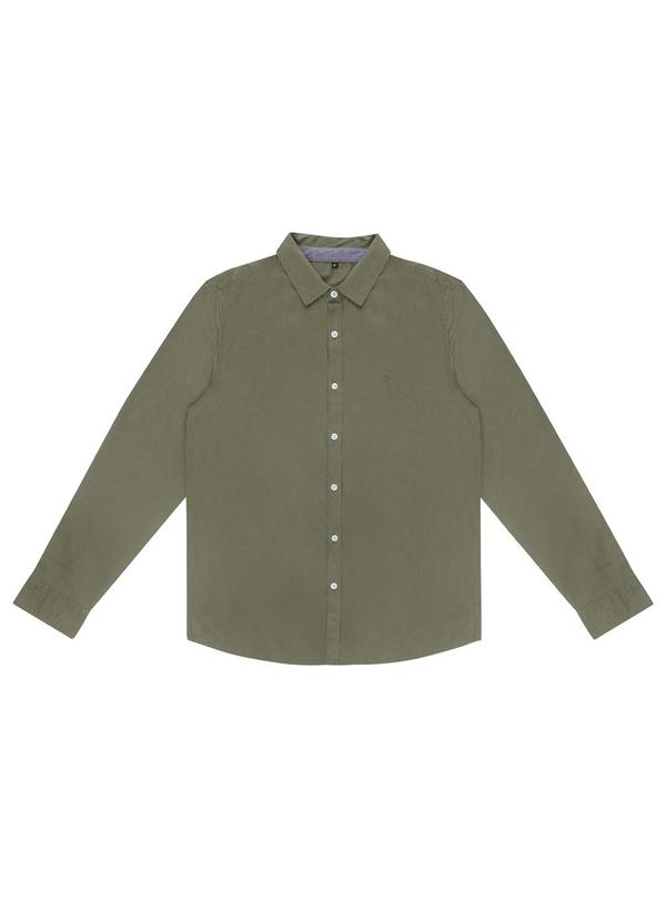 Diametro - Camisa Masculina Manga Longa Verde