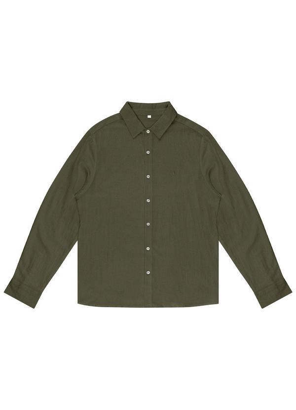 Diametro - Camisa Masculina Social Tricoline Verde