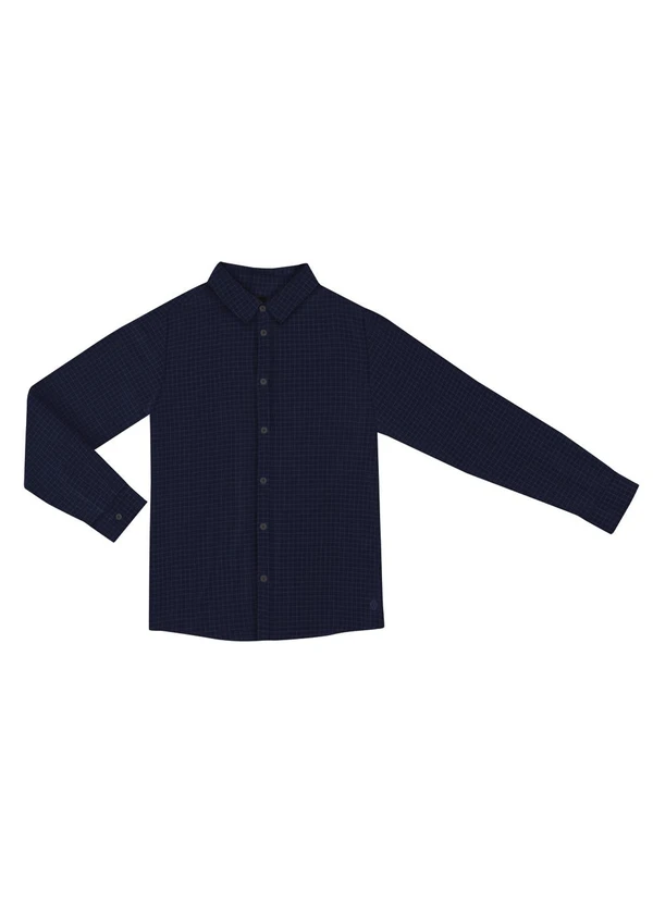 Diametro - Camisa Masculina Xadrez Azul
