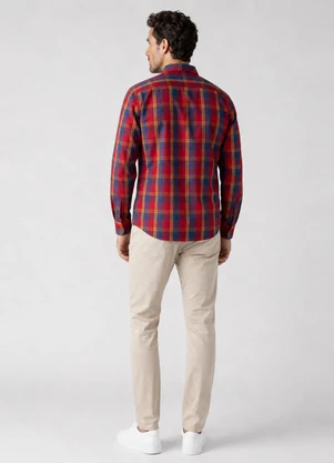 Rovitex - Camisa Masculina Xadrez Manga Longa Amarelo - ROVITEX