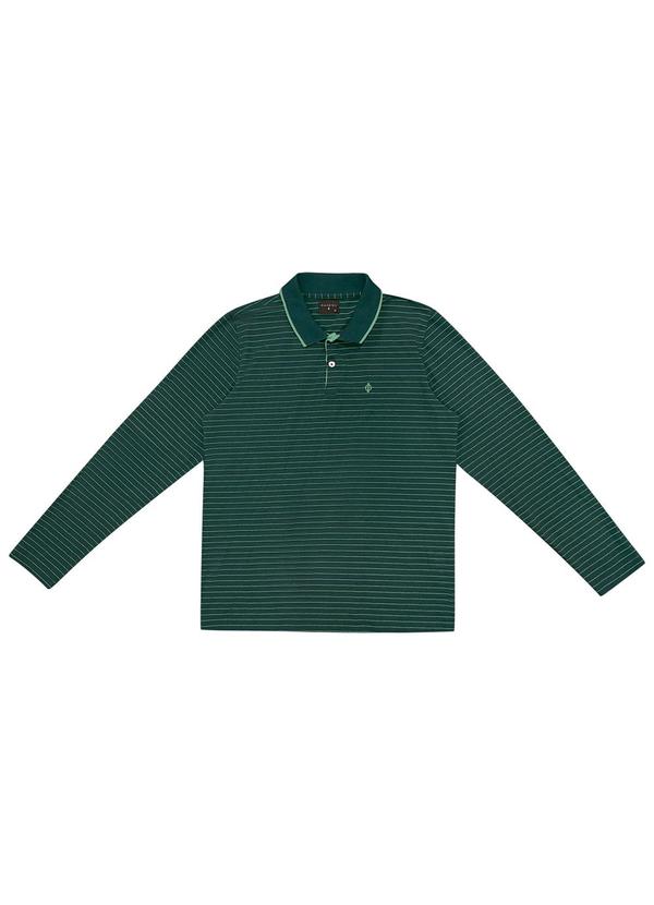 Diametro - Camisa Polo Manga Longa Verde