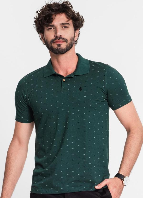 Diametro - Camisa Polo Masculina em Cotton Verde
