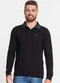 Diametro - Camisa Polo Masculina Manga Longa Preto - variação: Preto