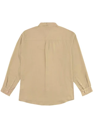 Malwee - Camisa Tradicional em Liocel PlusCáqui - MALWEE