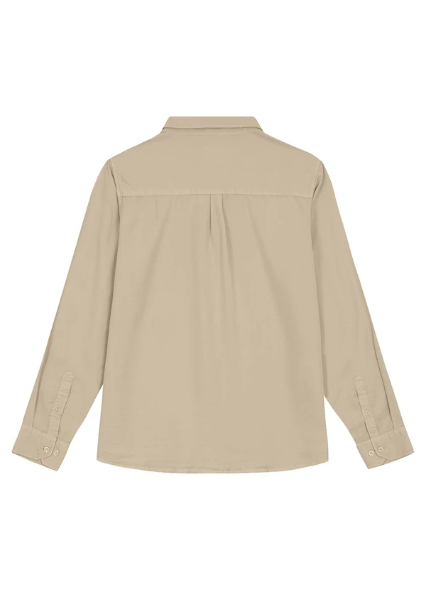 Malwee - Camisa Tradicional em Liocel Taupe 6