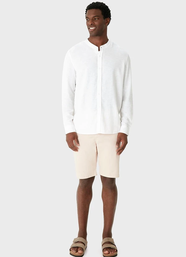 Malwee - Camisa Tradicional Viscolinho Branco 2