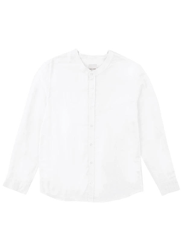 Malwee - Camisa Tradicional Viscolinho Branco 3
