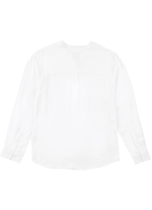 Malwee - Camisa Tradicional Viscolinho Branco 4