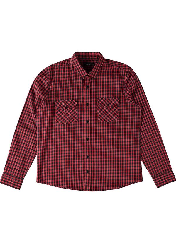 Enfim - Camisa Xadrez Masculina Vermelho 3