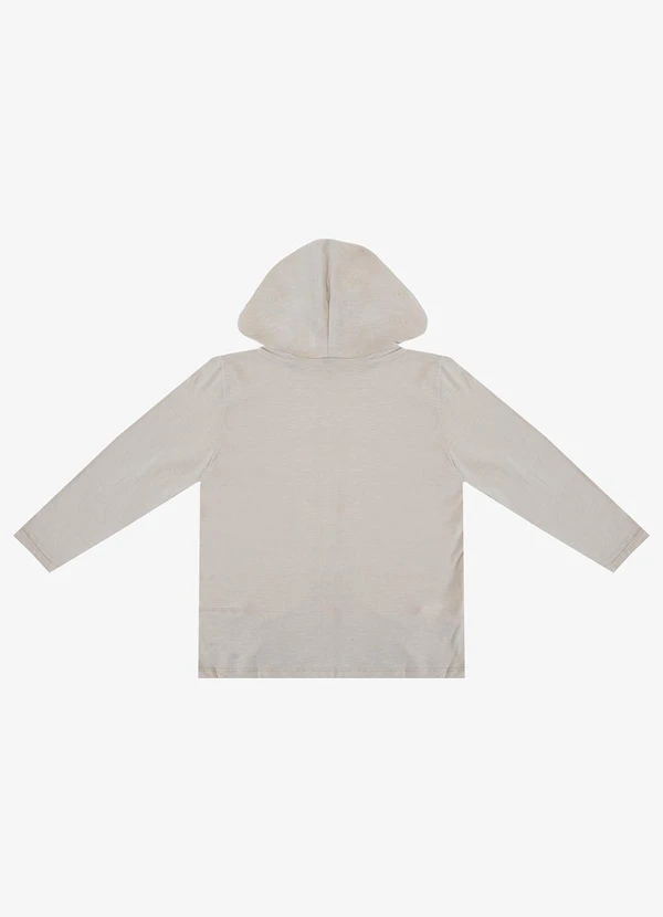 Select - Camiseta Manga Longa com Capuz Bege 5