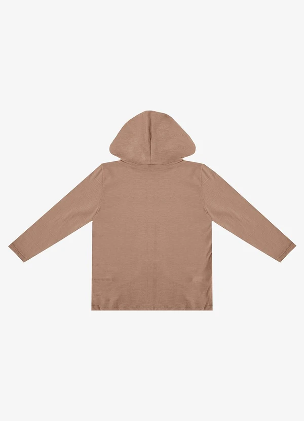 Select - Camiseta Manga Longa com Capuz Marrom 5