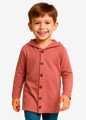 Select - Camiseta Manga Longa com Capuz Rosa - SELECT