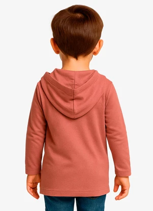 Select - Camiseta Manga Longa com Capuz Rosa - SELECT
