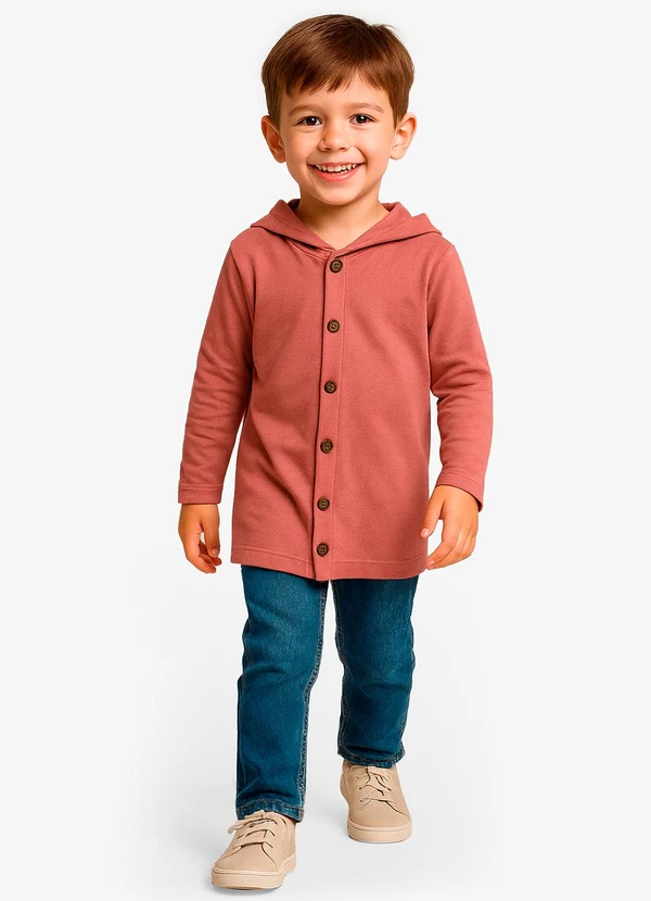 Select - Camiseta Manga Longa com Capuz Rosa 3