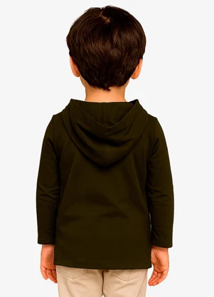 Select - Camiseta Manga Longa com Capuz Verde - SELECT