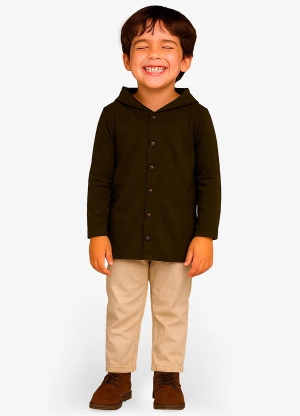 Select - Camiseta Manga Longa com Capuz Verde 3