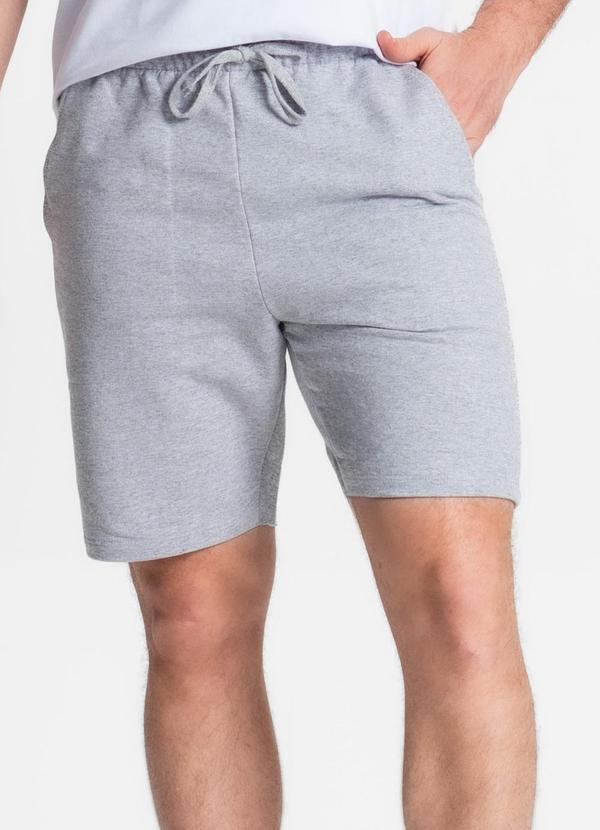 Diametro - Bermuda Moletom Masculina Cinza