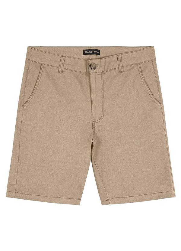 Diametro - Bermuda Sarja Masculina Marrom