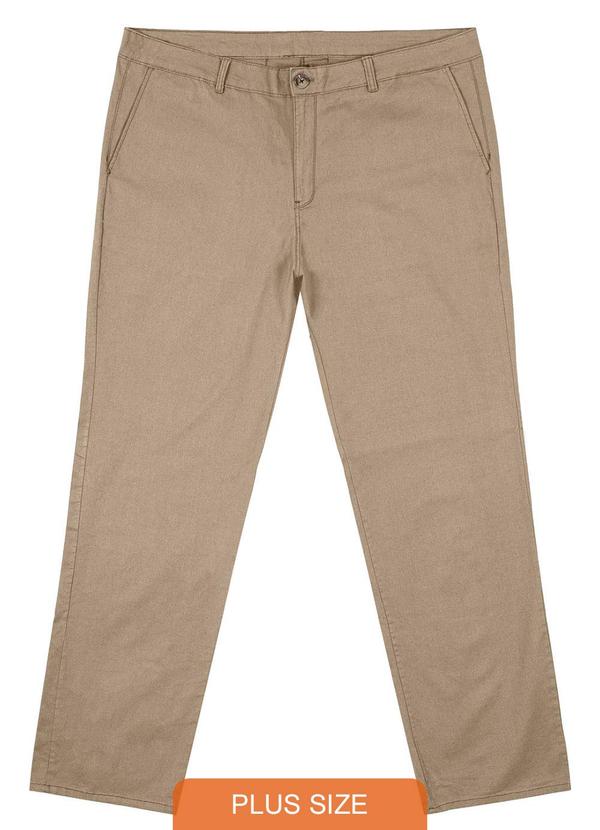 Diametro - Calça Sarja Masculina Marrom