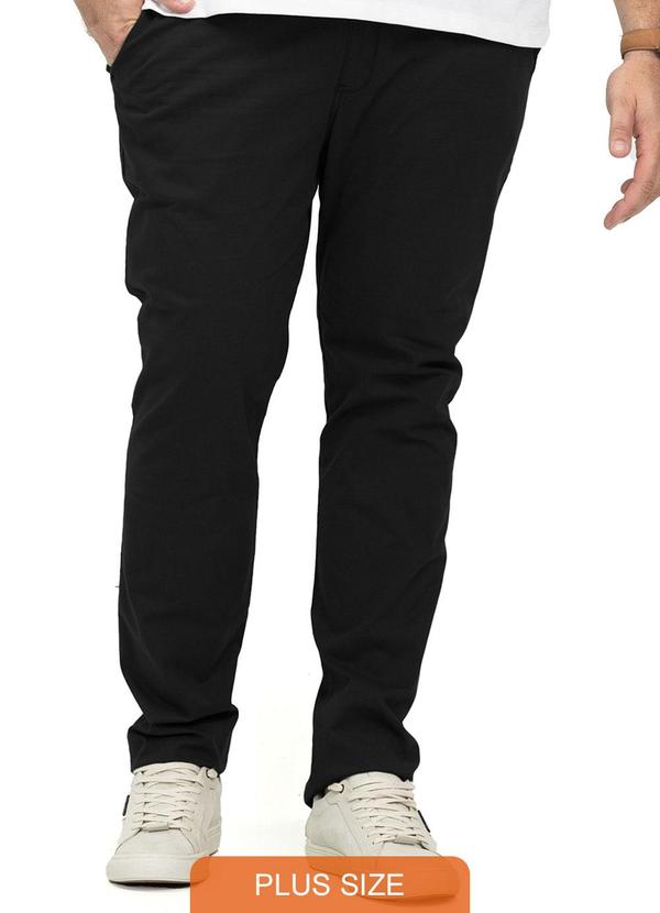 Diametro - Calça Sarja Masculina Preto