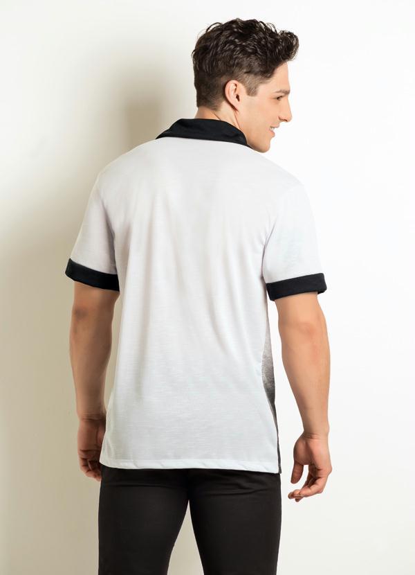 Moda Pop - Camisa com Tie Dye Branca e Preta 2