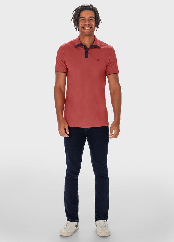 Malwee - Camisa Coral Polo Slim em Piquet
