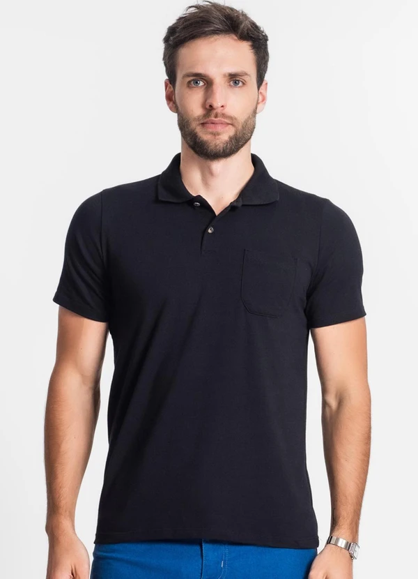 Diametro - Camisa Cotton Masculina Preto