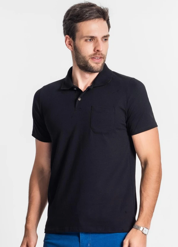 Diametro - Camisa Cotton Masculina Preto 4