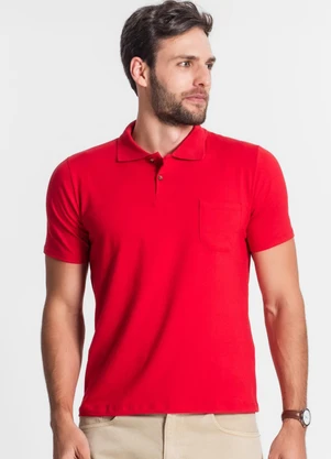 Diametro - Camisa Cotton Masculina Vermelho - DIAMETRO