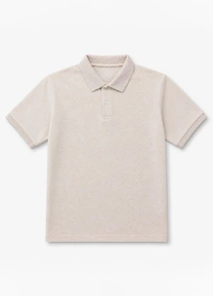Yends Fashion - Camisa Gola Polo Masculina Piquet Premium Areia - YENDS FASHION