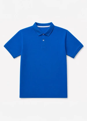 Yends Fashion - Camisa Gola Polo Masculina Piquet Premium Azul C - YENDS FASHION