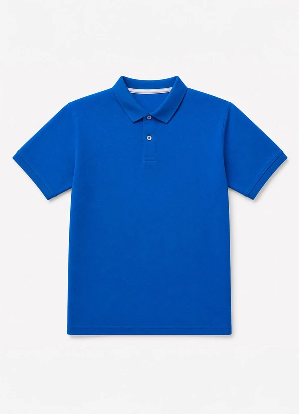 Yends Fashion - Camisa Gola Polo Masculina Piquet Premium Azul C