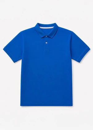 Yends Fashion - Camisa Gola Polo Masculina Piquet Premium Azul - YENDS FASHION