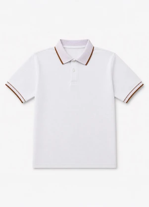 Yends Fashion - Camisa Gola Polo Masculina Piquet Premium Branco - YENDS FASHION