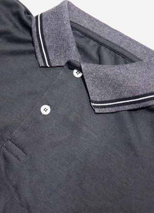 Yends Fashion - Camisa Gola Polo Masculina Piquet Premium Chumbo - YENDS FASHION